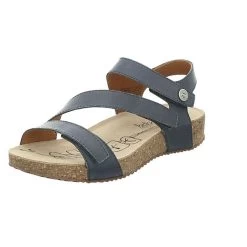 Josef Seibel Damen-Sandale Tonga 25, Blau Klassische Sandalen - Blau