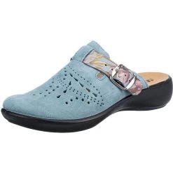 Korsika 345 Komfort-Pantoletten - Hellblau