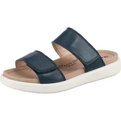 Albi 03 Komfort-Pantoletten - Blau