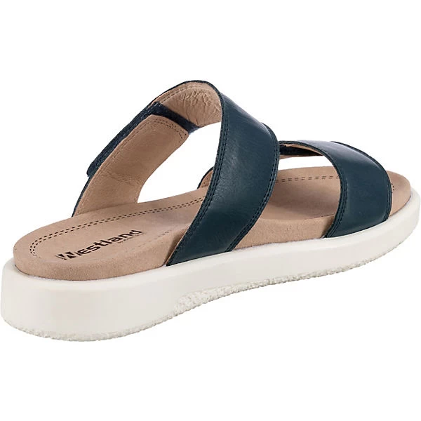 Albi 03 Komfort-Pantoletten - Blau – Bild 5