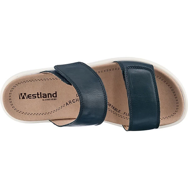 Albi 03 Komfort-Pantoletten - Blau – Bild 6