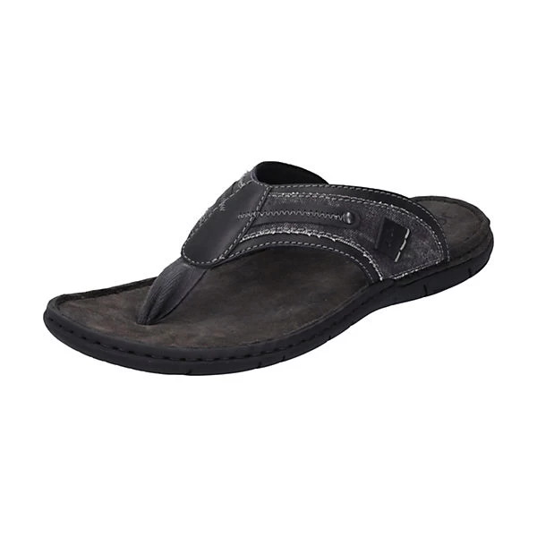 Josef Seibel Paul 57 | Zehentrenner Für Herren | Schwarz Paul 57, Schwarz Klassische Sandalen - Schwarz