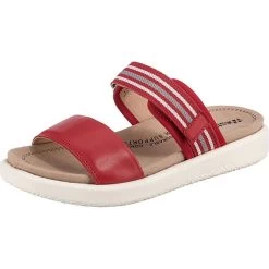 Albi 04 Komfort-Pantoletten - Rot-kombi