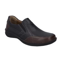 Josef Seibel Anvers 63 | Slipper Für Herren | Schwarz Anvers 63, Schwarz-kombi Komfort-Slipper - Schwarz-kombi