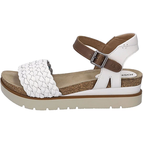 Josef Seibel Sandalen Riemchensandaletten - Braun/weiß – Bild 2
