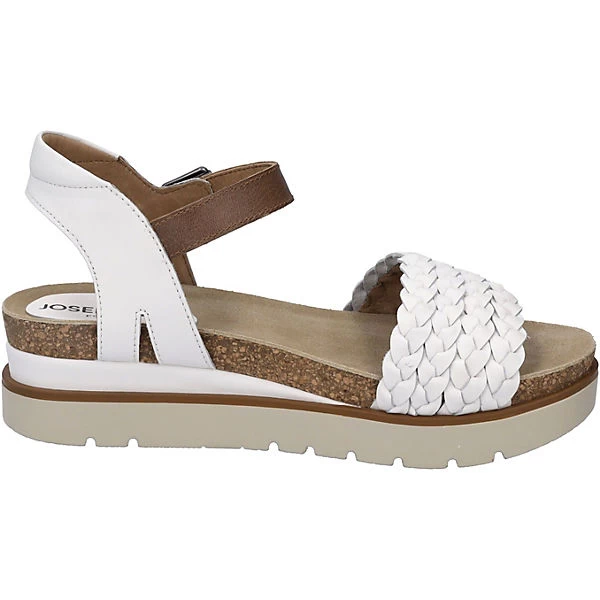 Josef Seibel Sandalen Riemchensandaletten - Braun/weiß – Bild 4