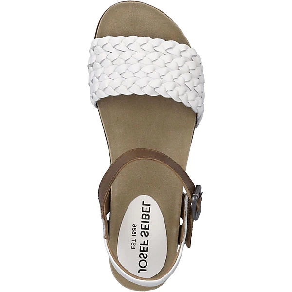 Josef Seibel Sandalen Riemchensandaletten - Braun/weiß – Bild 6