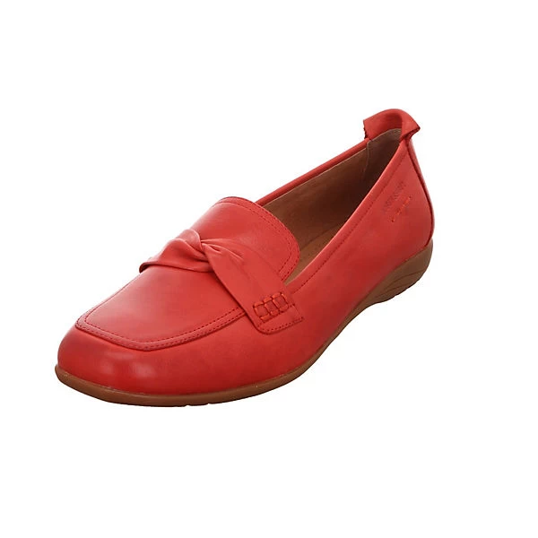 Josef Seibel Damen Slipper Schuhe Fenja Slipper Freizeit Elegant Slip-Ons Glattleder Uni Klassische Slipper - Rot