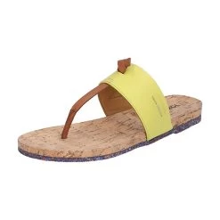 Josef Seibel Henriette 05 | Zehentrenner Für Damen | Gelb Henriette 05, Zitrone-kombi Zehentrenner - Gelb-kombi